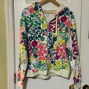 Champion // Floral Zip-Up